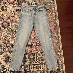 Levi’s wedgie jeans size 25 like new. In the wash “tango light.”